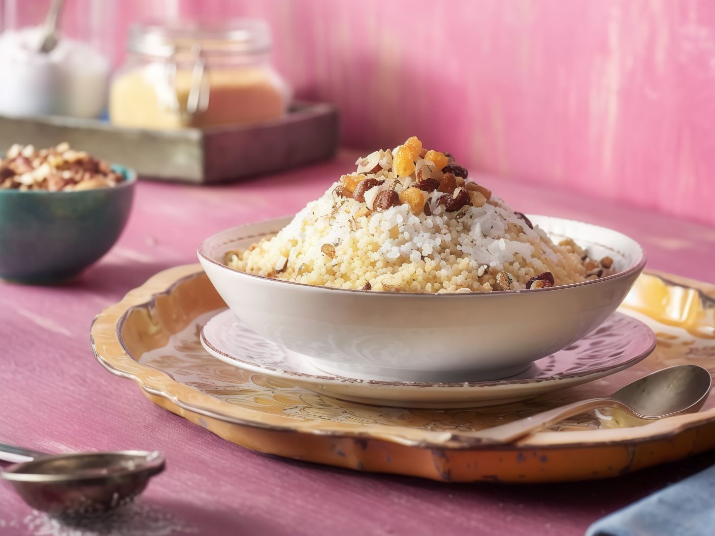 Couscous With Coconut And Raisins