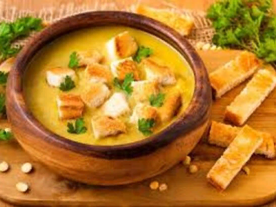Lentil With Toasted Bread Soup