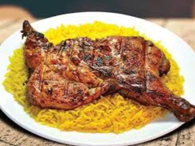 Half Grilled Chicken With Kabsa Rice