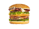 Super Supreme Double Burger Sandwich