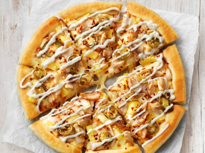 Ranch Fried Chicken Pizza
