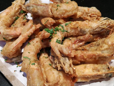 Fried Jumbo Shrimp Head And Tail Kilo