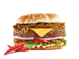 Spicy Perfect Burger Sandwich