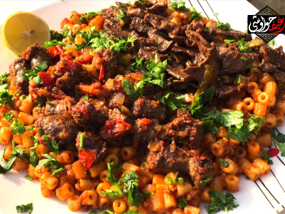 Pasta With Meat And Oriental Sausage