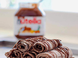 Nutella Chocolate Ice Cream Roll