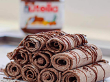 Nutella Chocolate With Todo Ice Cream Roll