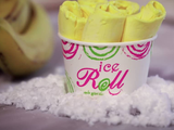 Banana With Berry Ice Cream Roll