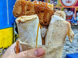 Mix Lotus Ice Cream Roll