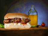 Liver Sandwich With Pomegranate Molasses