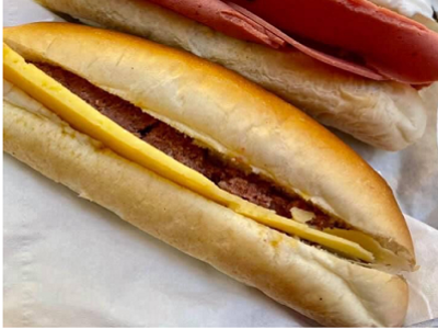 Roumi Cheese With Pastrami Sandwich