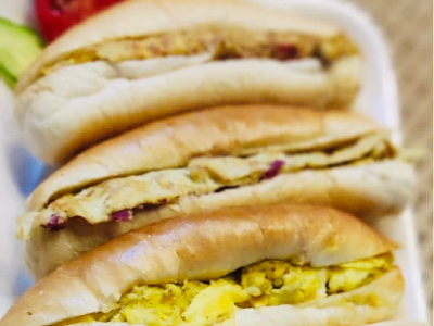 Eggs With Corned Beef Sandwich