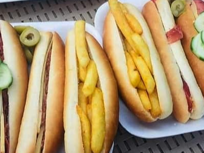 French Fries With Ketchup And Mayonnaise Sandwich