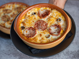 Oven Mix Smoked With Melted Cheese Pasta