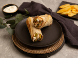 Chicken Shawerma With French Fries Sandwich