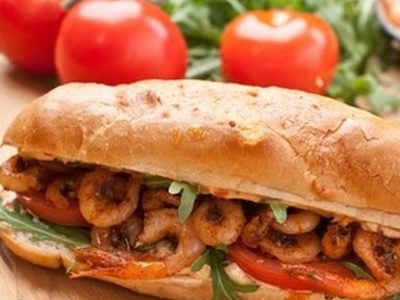 Mix Sandwich Served In Baladi Bread