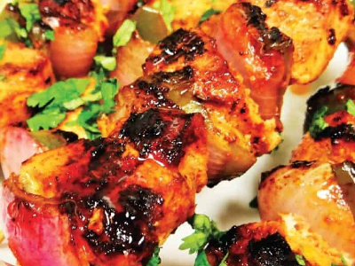 Shish Tawook With Steamed Vegetables - 410 Calories