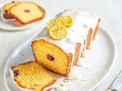 Lemon With Raspberry English Cake