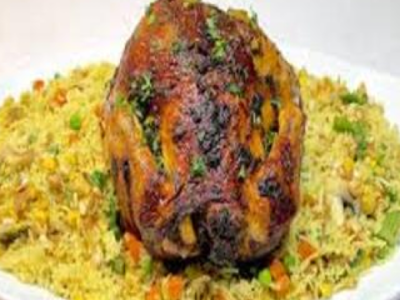 Whole Grilled Chicken With Bryani Rice