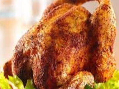 Whole Grilled Chicken With Bread
