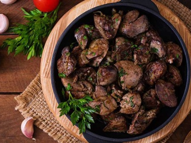 Souvlaki Liver And Giblets Sandwich