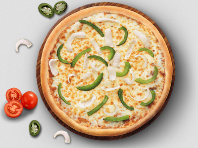 Vegetables Margherita Pizza