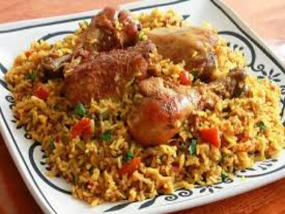 Half Grilled Chicken With Biryani Rice