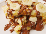 Chocolate And Banana And Hazelnut Crepe