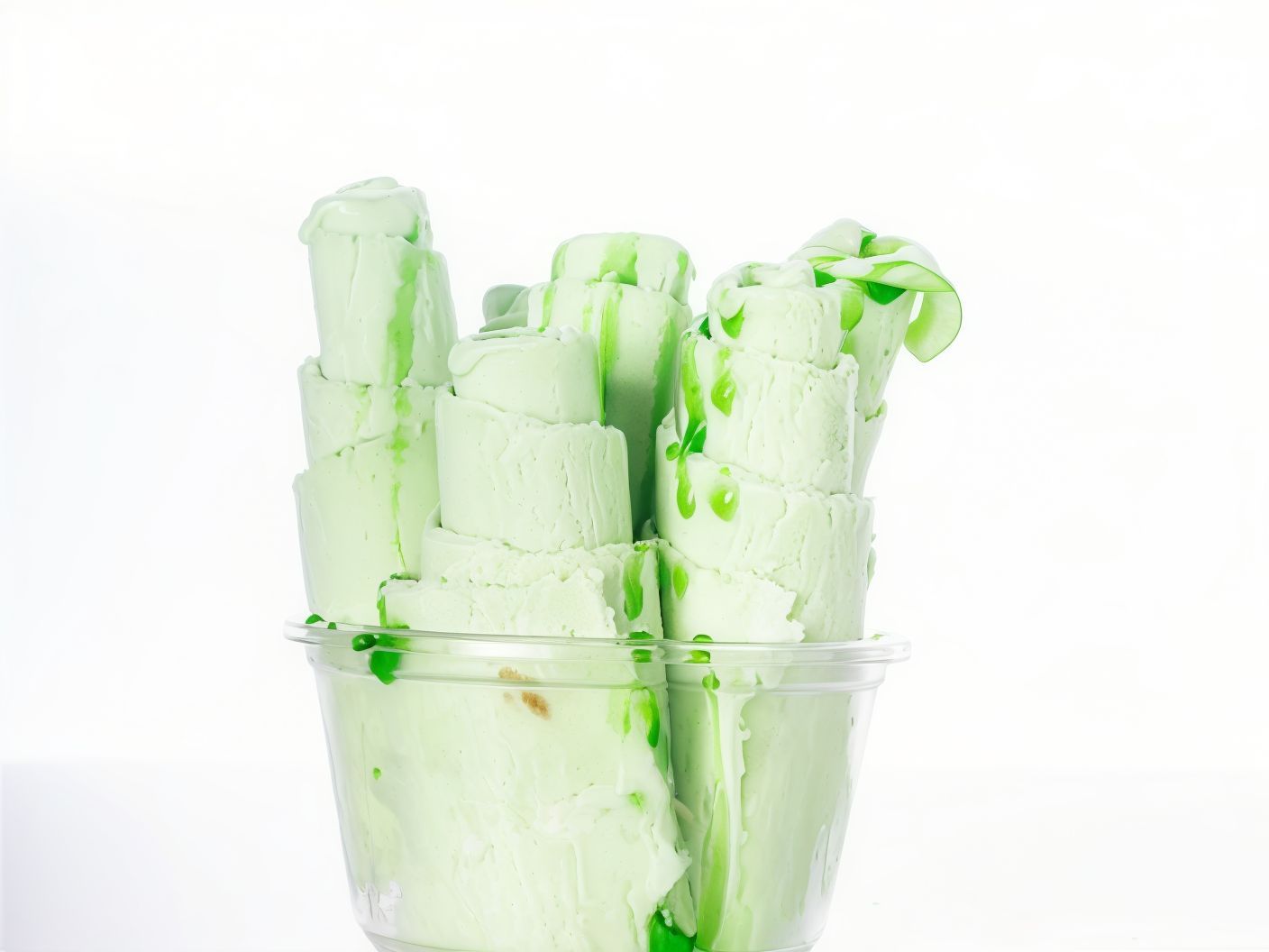 Kiwi And Green Apple Ice Cream Roll