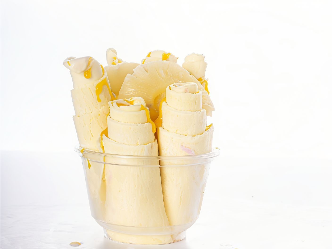 Pineapple Ice Cream Roll