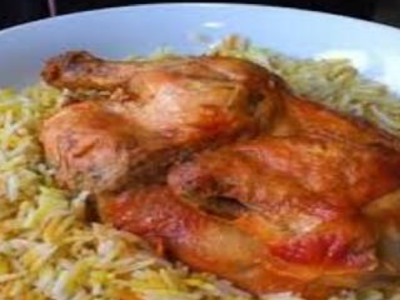 Half Chicken Mandi With Kabsa
