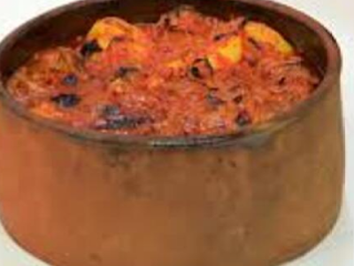 Potatoes With Meat Pottery Casserole