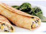 Chicken Fajita Crepe Roll
