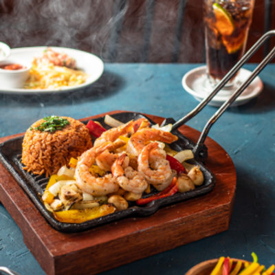 Jumbo Shrimp Fajita Platter