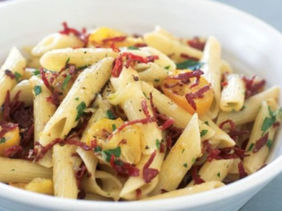 Mushroom And Salami Pasta