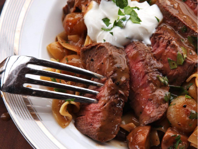 Beef Stroganoff Platter