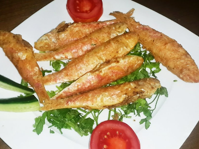 Fried Red Mullet Fish