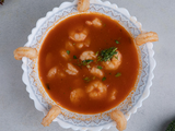 Shrimp With Red Sauce Soup