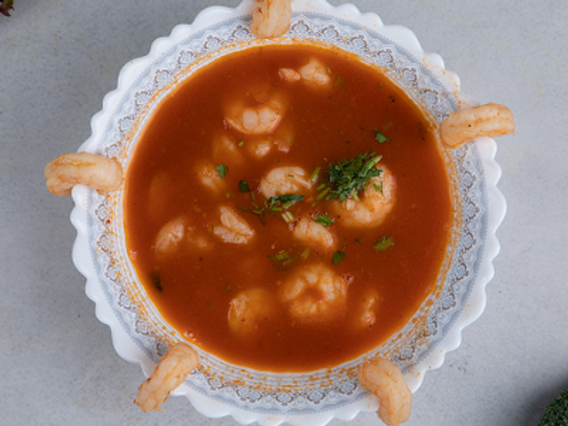 Shrimp With Red Sauce Soup