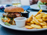 Beef Burger With Mushroom Sandwich
