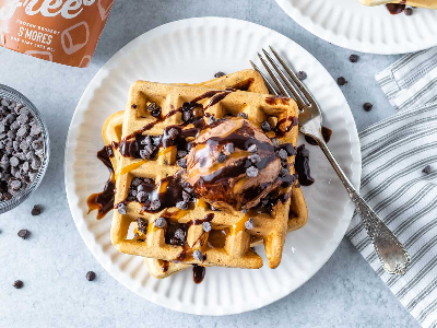 Vanilla Ice Cream Waffle
