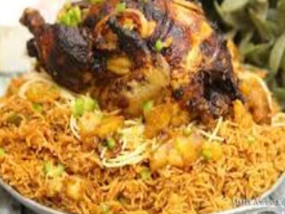 Whole Grilled Chicken With Kabsa Rice