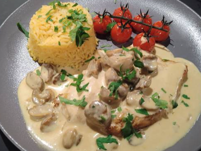 Piccata With Mushroom Platter