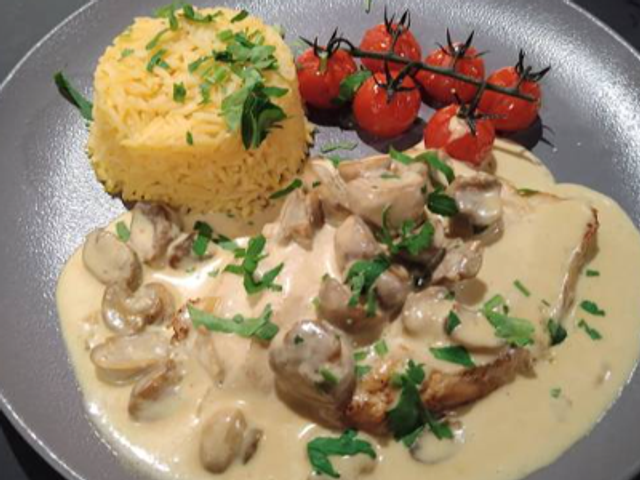 Piccata With Mushroom Platter