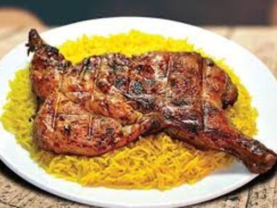 Half Grilled Chicken With Kabsa