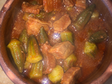 Okra With Meat