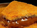 Fasting Nutella Chocolate Konafa Casserole