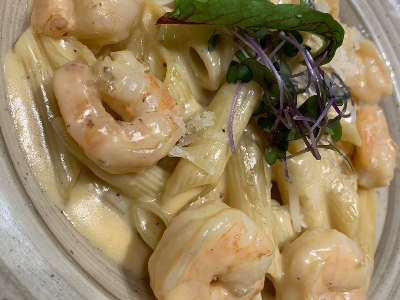 Alfredo Shrimp Pasta
