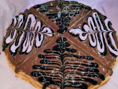 Plain Nutella Chocolate Waffle