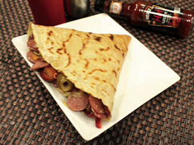 Hot Dog Crepe