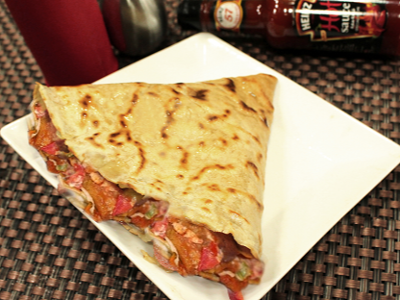 Mushroom Fajita Crepe